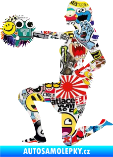 Samolepka Roztleskávačka 002 levá Sticker bomb