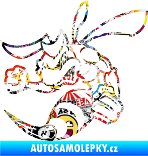 Samolepka Rozzuřená vosa 003 levá Sticker bomb