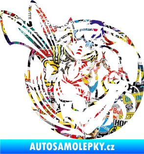 Samolepka Rozzuřená vosa 008 pravá Sticker bomb
