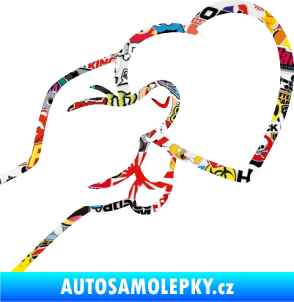 Samolepka Ruka se srdíčkem pravá Sticker bomb