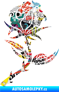 Samolepka Růže 002 pravá Sticker bomb
