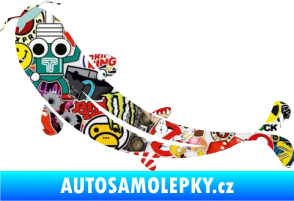 Samolepka Ryba 001 levá Sticker bomb