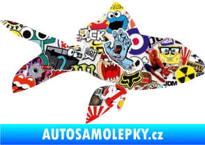 Samolepka Ryba 002 pravá Sticker bomb