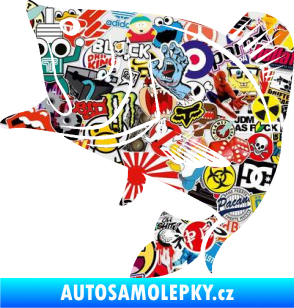 Samolepka Ryba 009 levá Sticker bomb