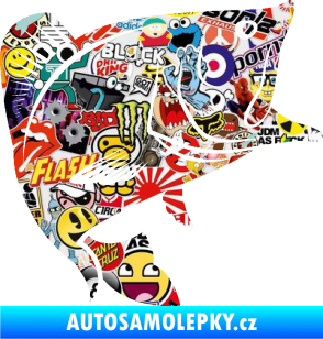 Samolepka Ryba 009 pravá Sticker bomb
