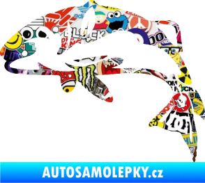 Samolepka Ryba 010 levá Sticker bomb
