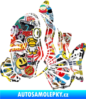 Samolepka Ryba 011 levá Sticker bomb