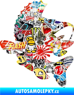 Samolepka Ryba 012 pravá Sticker bomb