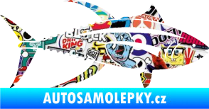 Samolepka Ryba 013 pravá tuňák Sticker bomb