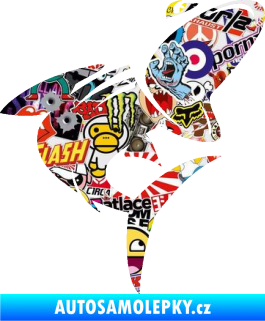 Samolepka Ryba 016 pravá Sticker bomb