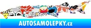 Samolepka Ryba 020 levá jeseter Sticker bomb