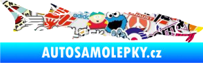 Samolepka Ryba 020 pravá jeseter Sticker bomb