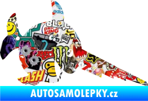 Samolepka Ryba 023 piloun pravá Sticker bomb