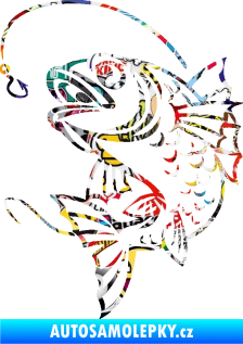 Samolepka Ryba s návnadou 005 levá Sticker bomb