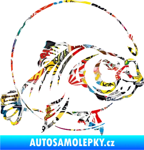 Samolepka Ryba s návnadou 008 pravá Sticker bomb