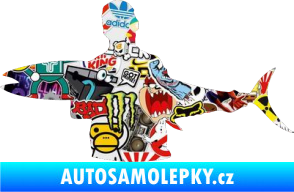 Samolepka Rybář 006 levá Sticker bomb