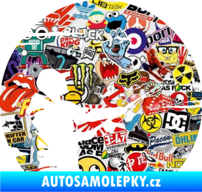 Samolepka Rybář 022 pravá Sticker bomb