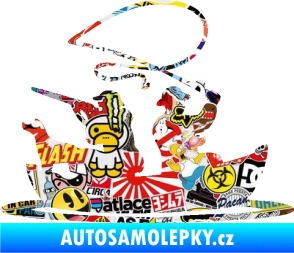Samolepka Rybaření a lov 001 pravá Sticker bomb