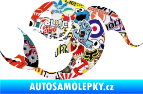 Samolepka Ryby 002 levá Sticker bomb