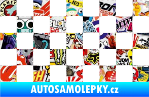Samolepka Šachovnice 002 Sticker bomb