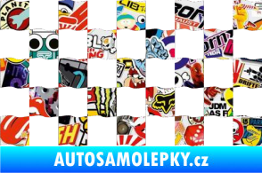 Samolepka Šachovnice 003 Sticker bomb