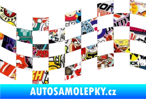 Samolepka Šachovnice 005 Sticker bomb