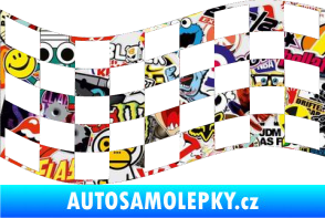 Samolepka Šachovnice 009 Sticker bomb