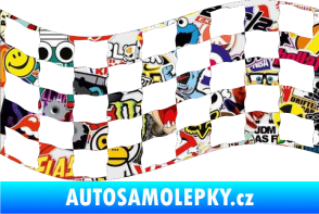 Samolepka Šachovnice 012 Sticker bomb