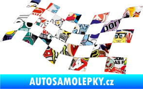 Samolepka Šachovnice 014 Sticker bomb