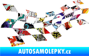 Samolepka Šachovnice 017 Sticker bomb