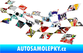 Samolepka Šachovnice 018 Sticker bomb
