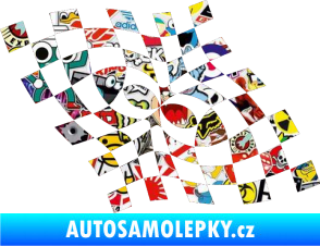Samolepka Šachovnice 044 Sticker bomb
