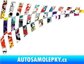 Samolepka Šachovnice 048 Sticker bomb