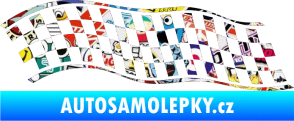 Samolepka Šachovnice 057 Sticker bomb