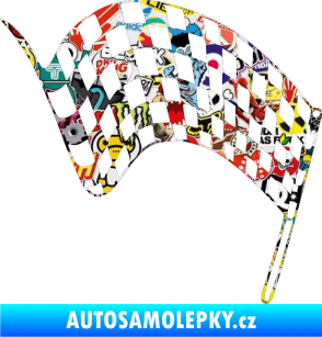 Samolepka Šachovnice 071 Sticker bomb
