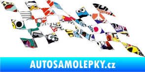 Samolepka Šachovnice 076 Sticker bomb