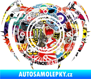 Samolepka Samolepka na víčko od nádrže 001 Sticker bomb