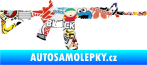 Samolepka Samopal 004 pravá Sticker bomb