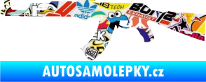 Samolepka Samopal 005 levá Sticker bomb