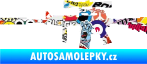 Samolepka Samopal 006 levá Sticker bomb