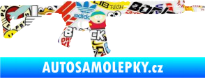 Samolepka Samopal 007 pravá Sticker bomb