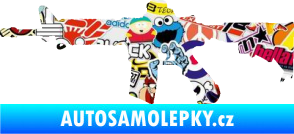 Samolepka Samopal 009 levá Sticker bomb