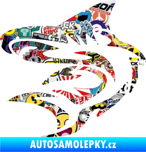 Samolepka Shark 002 levá Sticker bomb