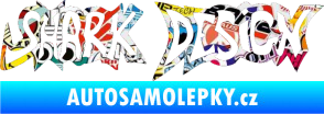 Samolepka Shark design Sticker bomb