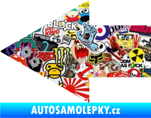 Samolepka Šipka 001 levá ikonka Sticker bomb