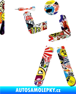 Samolepka Šipky 002 levá ikona hráče Sticker bomb