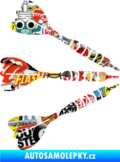 Samolepka Šipky 004 pravá Sticker bomb