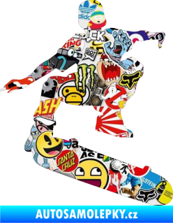 Samolepka Skateboard 004 pravá Sticker bomb