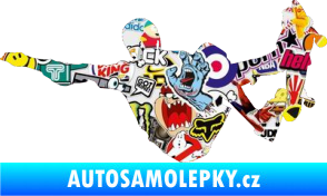 Samolepka Skateboard 007 levá Sticker bomb