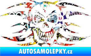 Samolepka Skeleton - lebka Sticker bomb